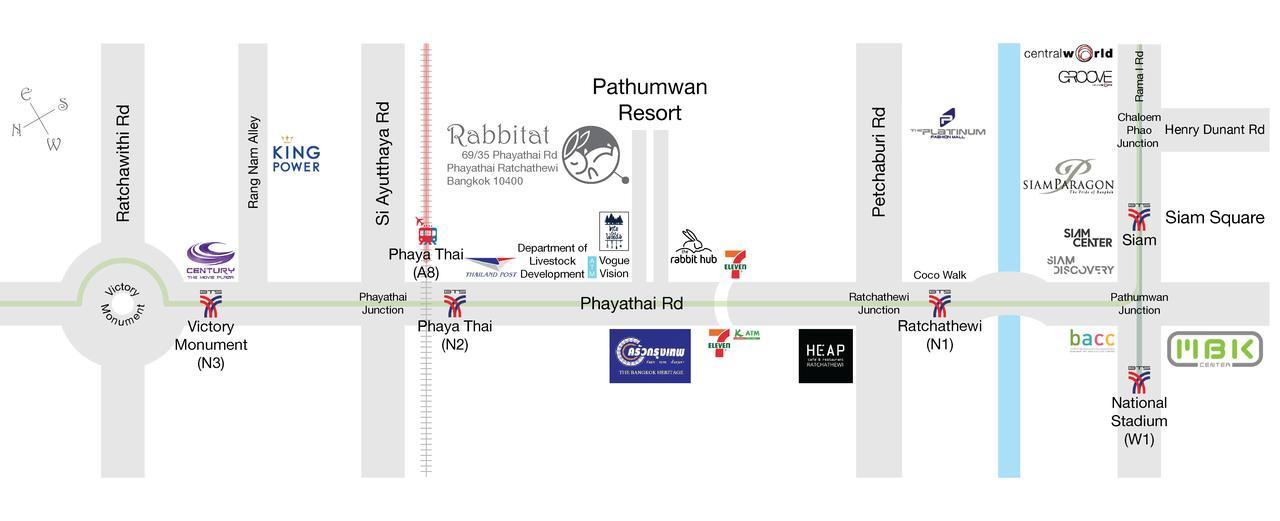 Rabbitat Hostel Bangkok Bagian luar foto
